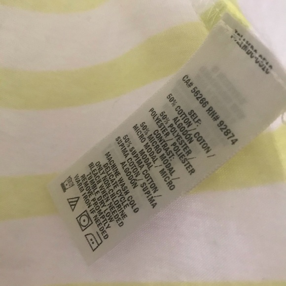 Splendid Lime Green Stripe Cropped Tee - Picture 3 of 4